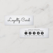 Modern Elegant Beauty Salon Klantenkaartje (Voorkant / Achterkant)