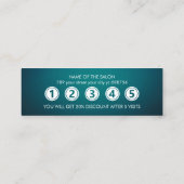 Modern Elegant Beauty Salon Klantenkaartje (Achterkant)