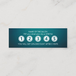 Modern Elegant Beauty Salon Klantenkaartje