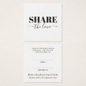 Modern Elegant Beauty Salon Vierkante Visitekaartjes (Voorkant /achterkant)