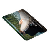 Modern elegant Bedankt voor je fotokoppel bruiloft Magneet (Rechterzijde)