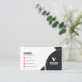 Modern elegant bedrijf visitekaartje (Staand voorkant)