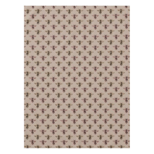 Modern Elegant Bee Pattern Tafelkleed (Voorkant)