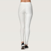 Modern Elegant Beige Brown White Pastel Colors Leggings (Achterkant)