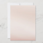 Modern Elegant beige en groene trouwuitnodiging Kaart (Achterkant)