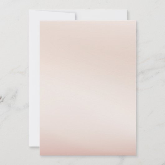 Modern Elegant beige en groene trouwuitnodiging Kaart (Achterkant)