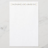 Modern Elegant Beige Specialized Stationery Briefpapier (Voorkant)