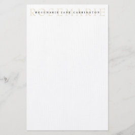 Modern Elegant Beige Specialized Stationery Briefpapier
