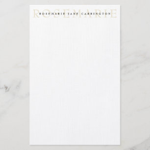 Modern Elegant Beige Specialized Stationery Briefpapier