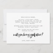 Modern elegant... ben jij mijn Godfather-kaartje? Kaart (Voorkant)