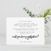 Modern elegant... ben jij mijn Godfather-kaartje? Kaart (Staand voorkant)