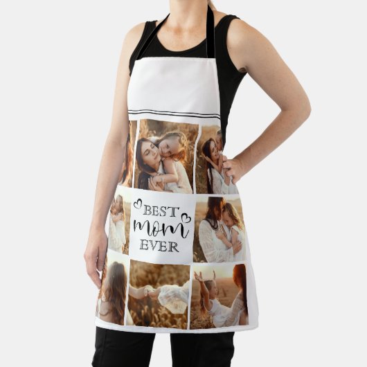 Modern Elegant Best Mom Ever Custom Photo Collage Schort (Insitu)