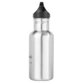 Modern Elegant Beste Minimalistische Sjabloon Mono Waterfles (Rechts)