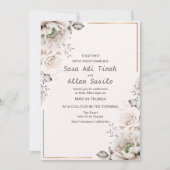 Modern Elegant | Bewerkbare Trouw Uitnodiging (Voorkant)