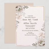 Modern Elegant | Bewerkbare Trouw Uitnodiging (Voorkant / Achterkant)