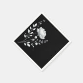 Modern Elegant Black and White Wedding Servet (Hoek)