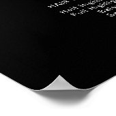 Modern Elegant Black Beauty salon prijslijst Poster (Hoek)