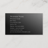 Modern Elegant Black Embossed Corporate Business Visitekaartje (Achterkant)