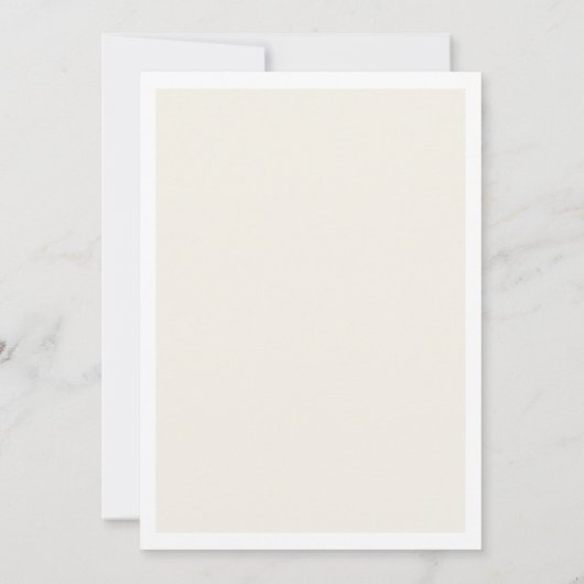 Modern Elegant Black en Cream Wedding Kaart (Achterkant)