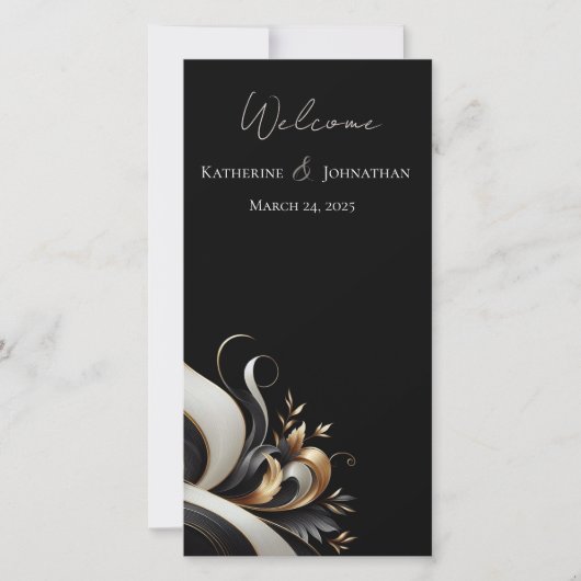 Modern Elegant Black en Gold (Voorkant)