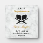 Modern Elegant Black en Gold Afstuderen Keepomwill Fotoplaat (Voorkant)