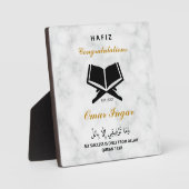 Modern Elegant Black en Gold Afstuderen Keepomwill Fotoplaat (Voorkant)