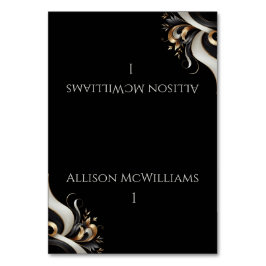 Modern Elegant Black en Gold Kaart