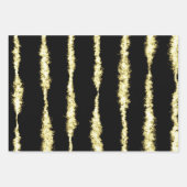 Modern Elegant Black en Gold Kerstmis Inpakpapier Vel (Voorkant 2)