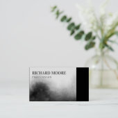 Modern Elegant Black en White Landscape Abstract Visitekaartje (Staand voorkant)