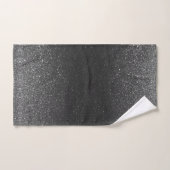 Modern Elegant Black Glitter Ombre Summer Beach Bad Handdoek (Handdoek)