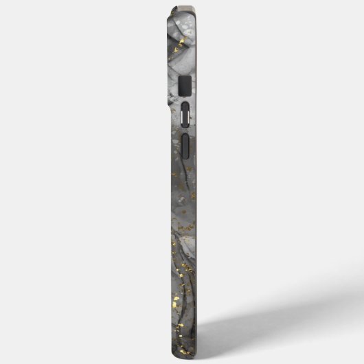 Modern Elegant Black Gold Marble Case-Mate iPhone Case (Achterkant / Links)