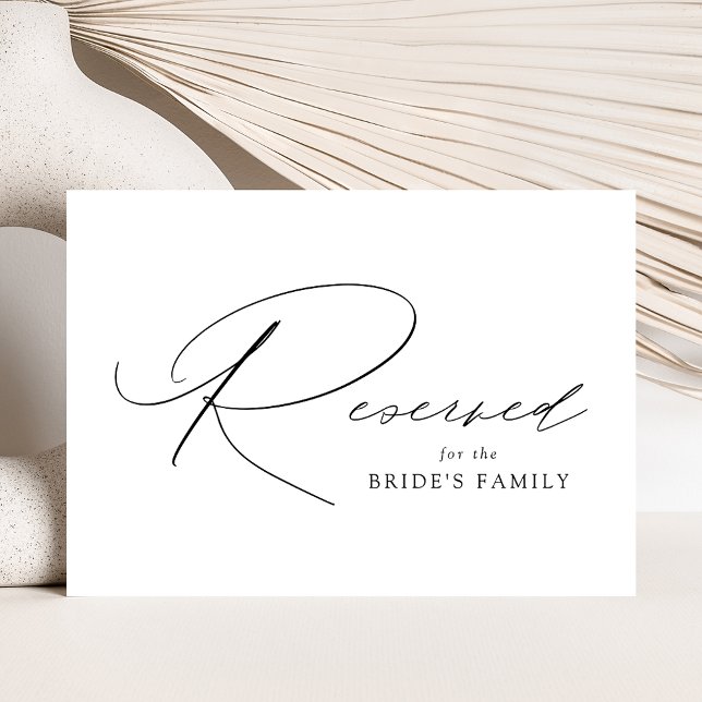 Modern Elegant Black Script Weddenschap Gereservee (Creator heeft geüpload)