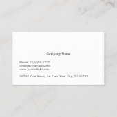 Modern Elegant Black White CircuitBoard Consultant Visitekaartje (Achterkant)