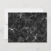 Modern Elegant Black White Marble Professional Notitiekaartje (Achterkant)