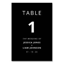 Modern Elegant Black & White Minimalist Wedding