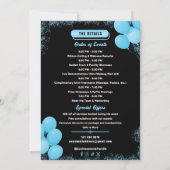 Modern Elegant Blauw Grand Business Opening Custom Kaart (Achterkant)