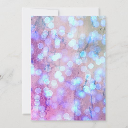 Modern, elegant blauw Paars sparen de datum Save The Date (Achterkant)