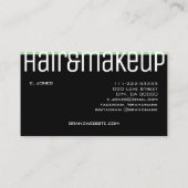 Modern Elegant Blauwgroen Mint Green en Black 2 Co Visitekaartje (Achterkant)