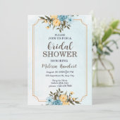 Modern Elegant Bloemen Waterverf Vrijgezellenfeest Kaart (Staand voorkant)