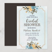 Modern Elegant Bloemen Waterverf Vrijgezellenfeest Kaart (Voorkant / Achterkant)