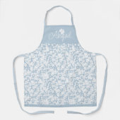 Modern Elegant Bloemen Wit Daisy Custom Schort (Voorkant)