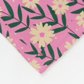 Modern Elegant Bloemenpatroon Fleece Deken (Hoek)