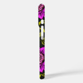 Modern Elegant Bloempatroon Monogram Case-Mate iPhone Case (Achterkant / Links)