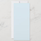 Modern Elegant Blue Boys Baptisme Kaart (Achterkant)