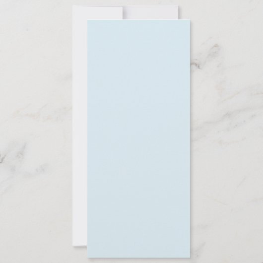 Modern Elegant Blue Boys Baptisme Kaart (Achterkant)