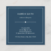 Modern Elegant Blue Purple Watercolor Abstract  Vierkante Visitekaartje