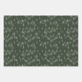 Modern Elegant Blue Red Green-kerstfeestdag Inpakpapier Vel (Voorkant 3)