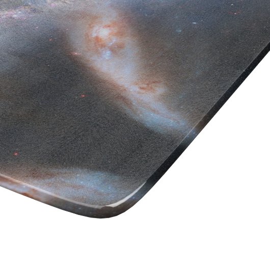 Modern Elegant Blue Space Landschap Snijplank (Hoek)