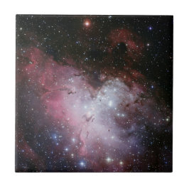 Modern Elegant Blue Space Landschap Tegeltje