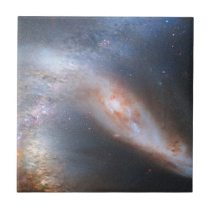 Modern Elegant Blue Space Landschap Tegeltje